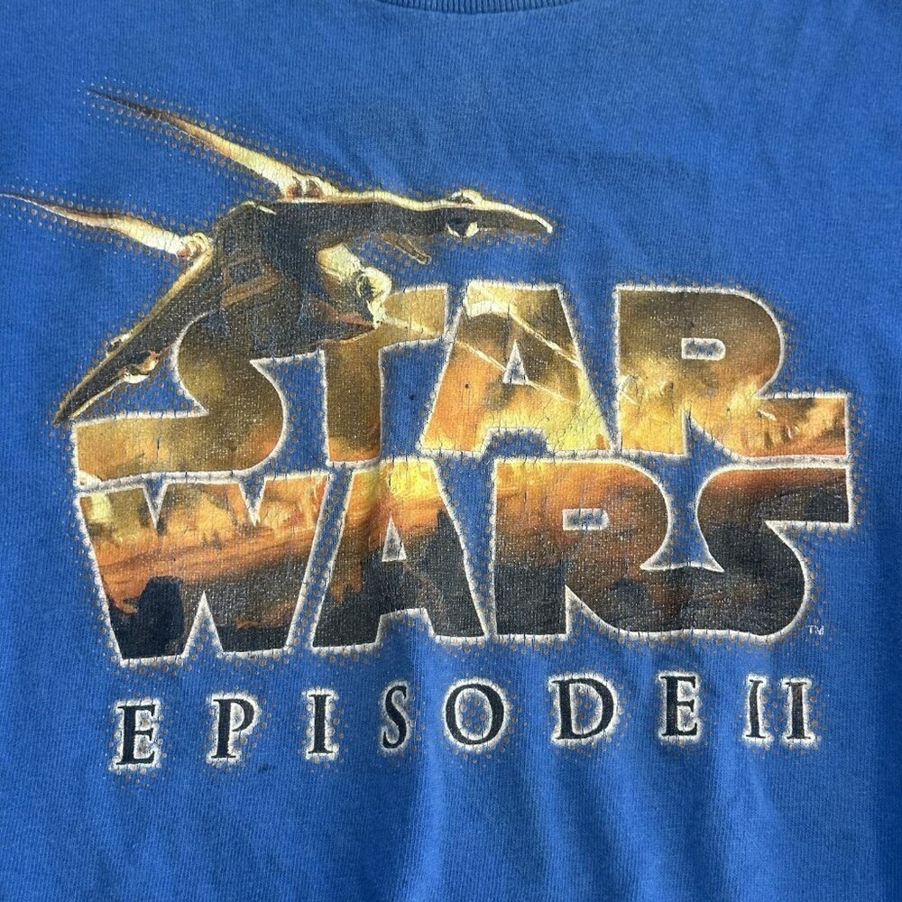 Vintage Star Wars Episode II Attack of the Clones T Shirt Youth - Picture 2 of 9